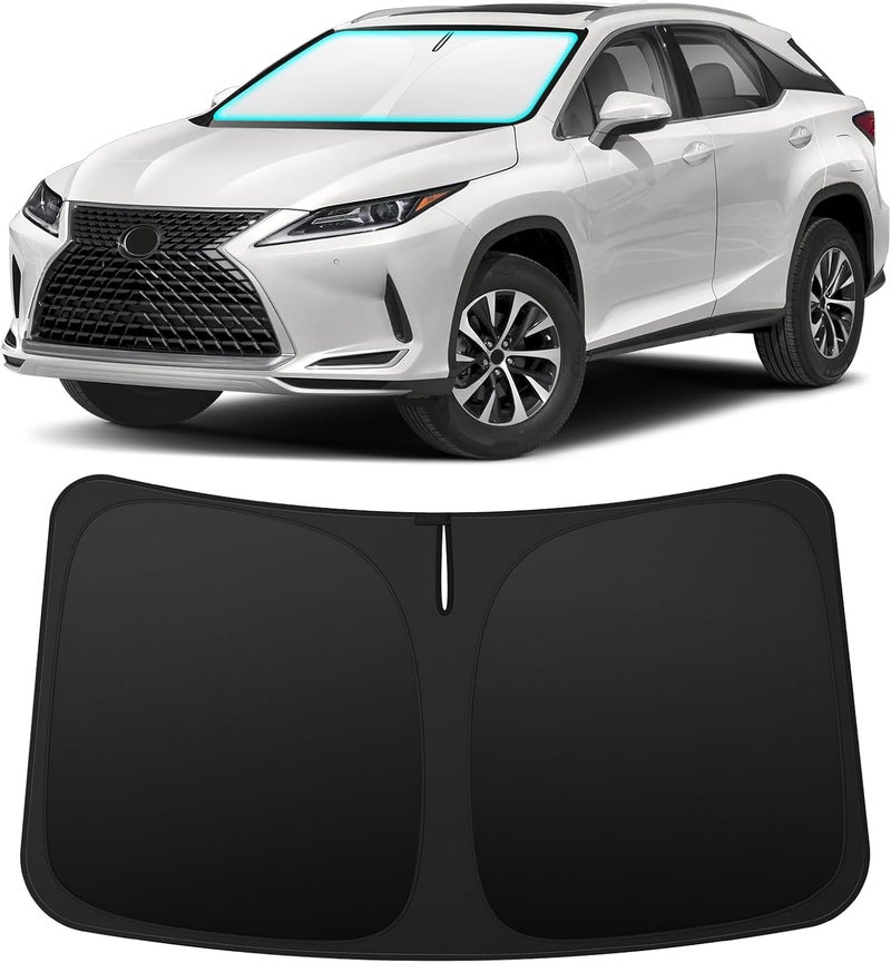 INSAUTO Foldable Windshield Sun Shade for Lexus RX 2016-2022, Heat & UV Protection Car Sunshade with Storage Bag, Keep Interior Cool & Easy Installation - Image 1